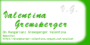 valentina gremsperger business card